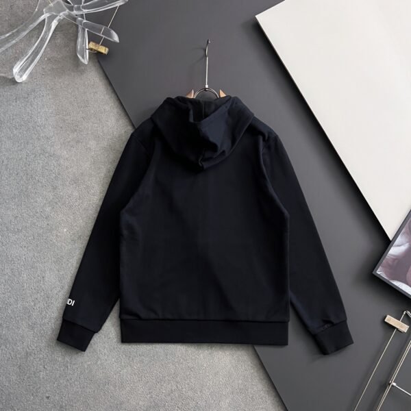 FND Zip-Up Hooded Jacket with Eye Graphic Details