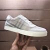 BRBY Low-Top Trainers with Mesh Panels - White