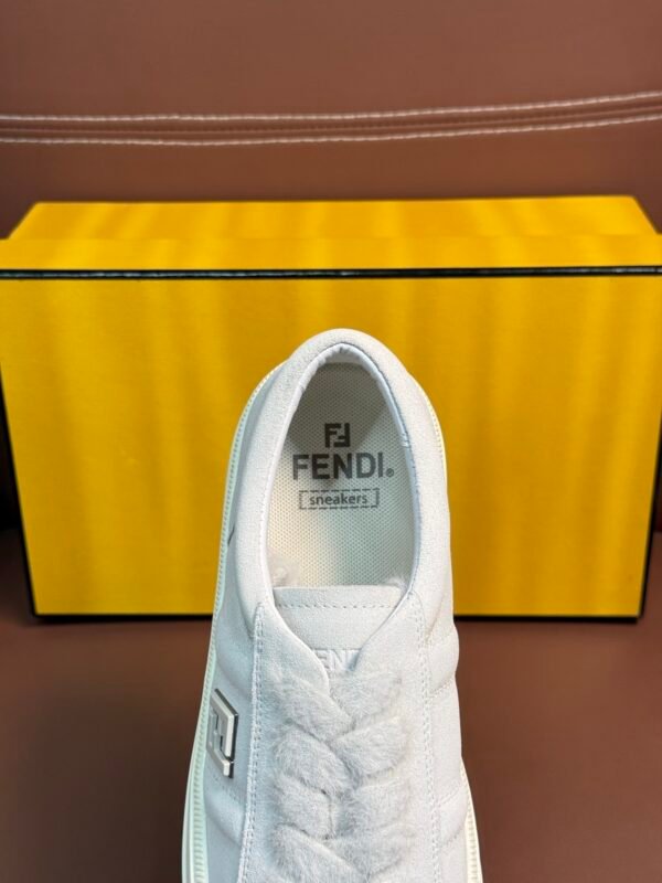 b9c5ba13 FND Low-Top Trainers with Fuzzy Laces - White