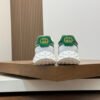 GCCI Trainers with Contrast Panels and Textured Sole - White/Green