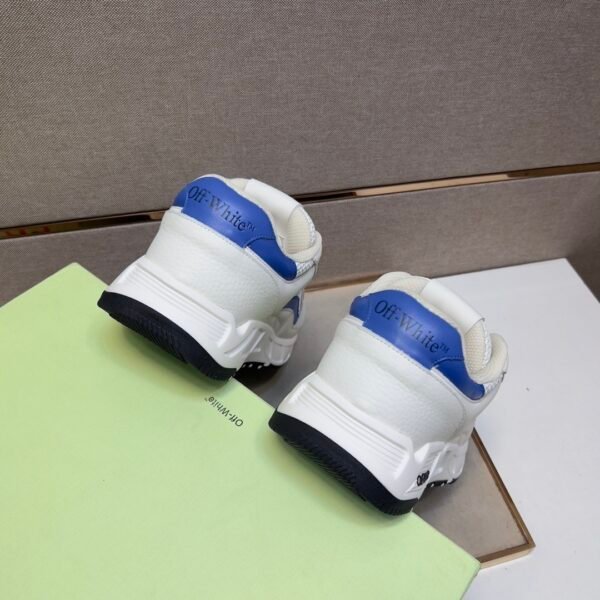 OFFW White Trainers with Blue Accent