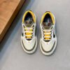 FND Low-Top Trainers with Subtle Yellow Accents - Grey/White