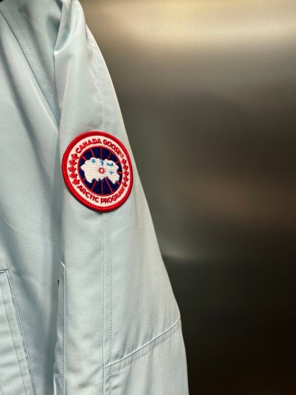 CG Fur-Trim Hooded Jacket with Utility Pockets - Ice Blue