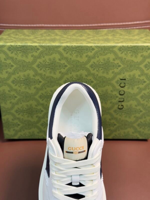 GCCI Trainers with Navy Embossed Monogram