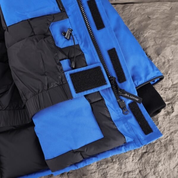 CG Utility Parka Coat with Fur-Trim Hood - Blue