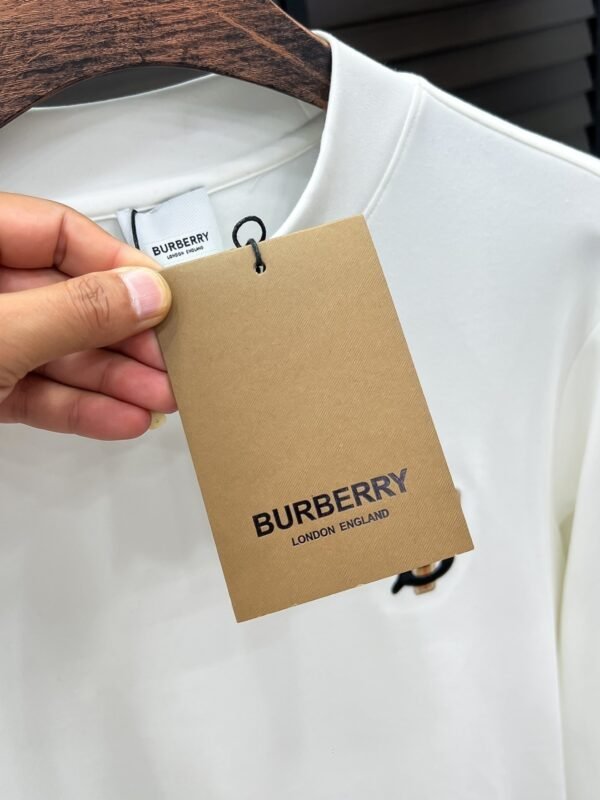 bea47a84 BRBY Crew Neck Jumper with Emblem Detail - White