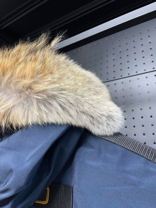 CG Utility Parka Coat with Fur-Trim Hood - Navy Blue