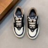 FND Low-Top Trainers with Subtle Brown Accents - Navy/White