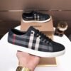 BRBY Low-Top Trainers with Check Pattern - Black
