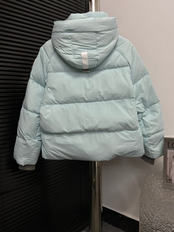 CG Hooded Puffer Jacket with Zip Pockets - Mint Green