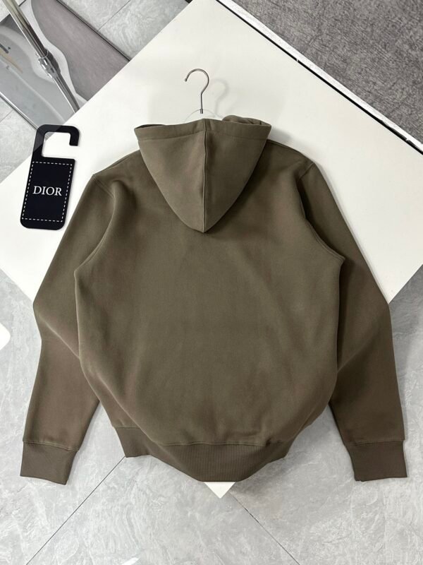 CD Embroidered Logo Pullover Hoodie - Olive Green