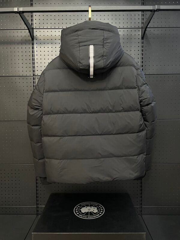 CG Hooded Zip-Up Puffer Jacket - Black