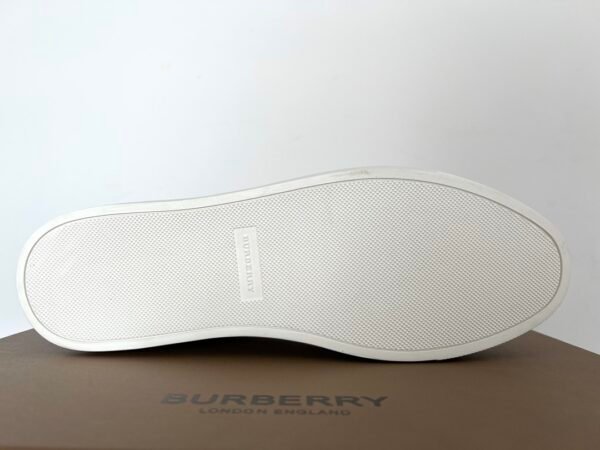 c250da06 BRBY Trainers with Check Side Panel - Black