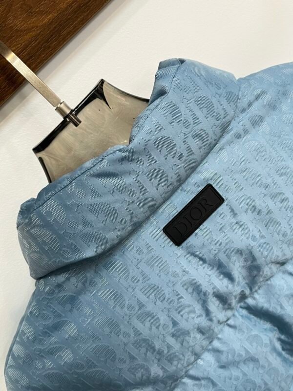 CD Quilted Puffer Jacket- Blue