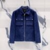 FND Zip-Up Jacket with Chest Pockets - Blue