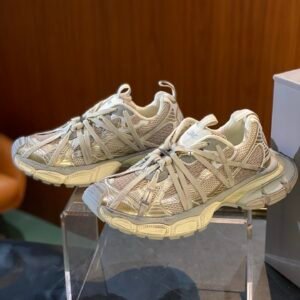 BLNCG  Low-Top Trainers with Wrapped Lace Design - Grey