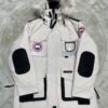 CG Utility Parka Coat with Fur-Trim Hood - White