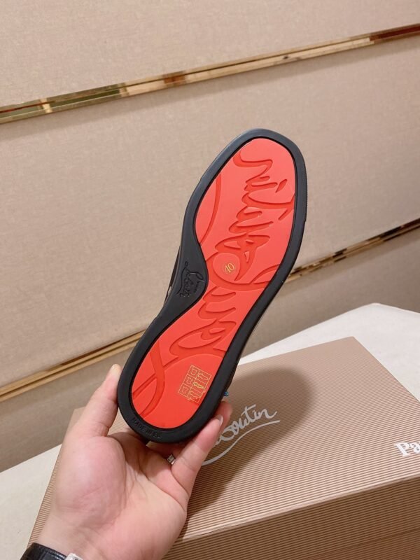 c5cc8ace CLB Trainers with Studded Toe and Heel with Patterned Side Panels - Black