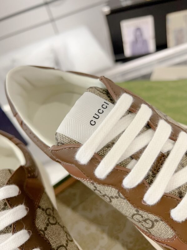 GCCI Low-Top Monogram Trainers - Brown