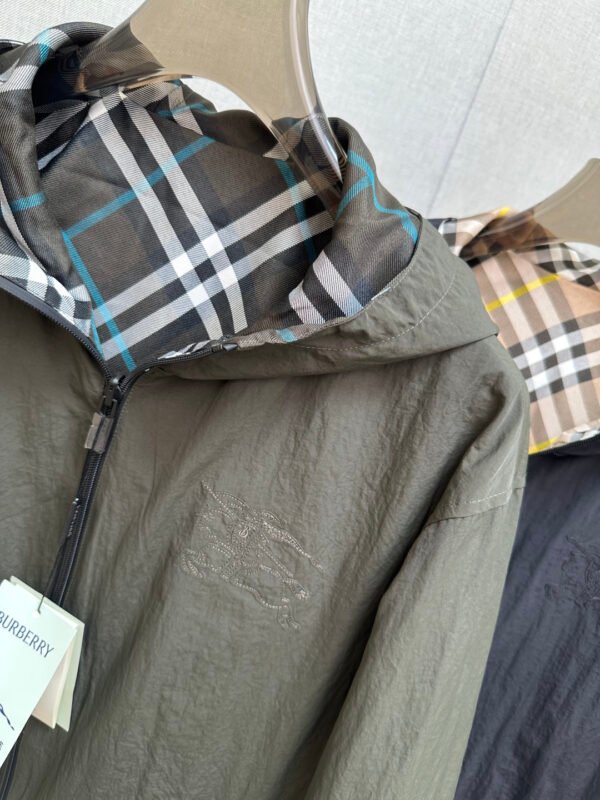 BRBY Hooded Check Jacket