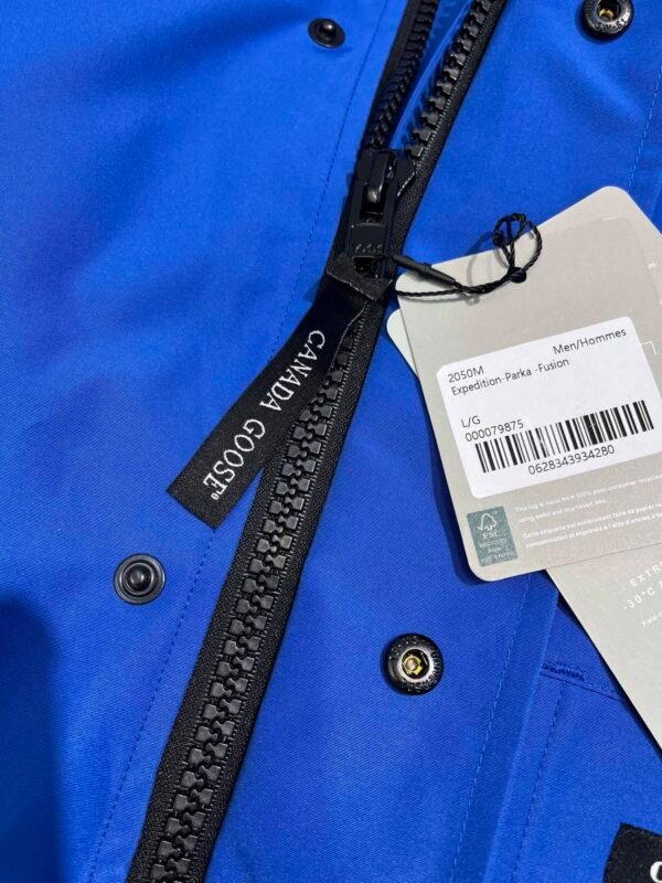 CG Fur-Trim Hooded Jacket with Utility Pockets - Blue