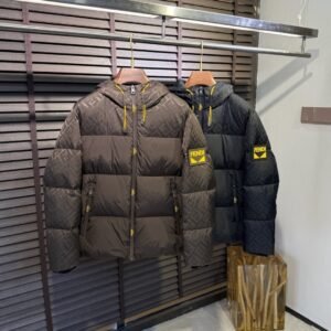 FND Hooded Puffer Jacket with Contrast Lining