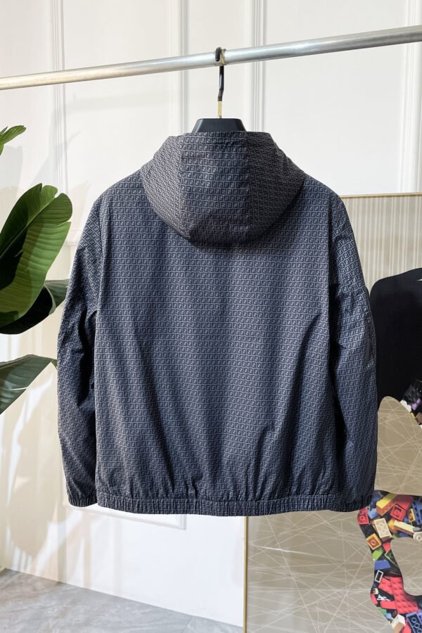 FND All-Over Monogram Hooded Jacket