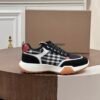 BRBY Low-Top Trainers with Check Side Panels - Black