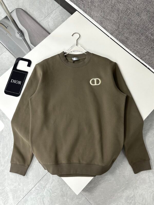 CD Crew Neck Jumper - Olive Green