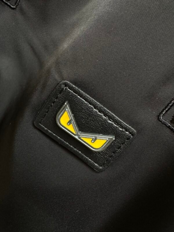 FND All-Over Eye Motif Hooded Jacket - Black