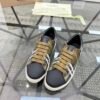 BRBY Trainers with Check Panels - Black/Brown