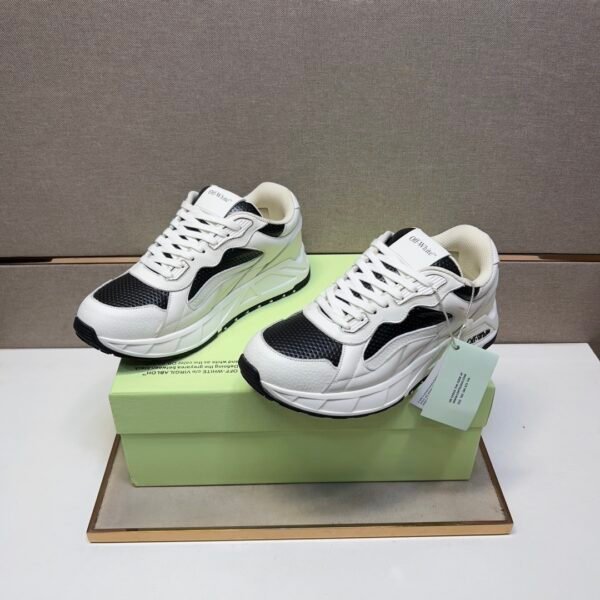 OFFW Trainers with Black & White Contrast Panels