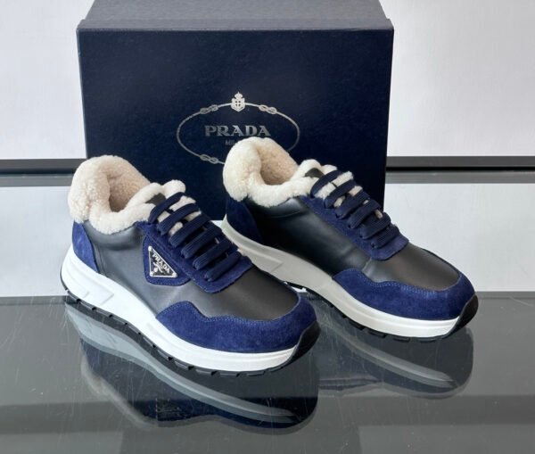 cdf91aed PRDA Low-Top Trainers with Plush Lined Collar - Navy