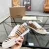 ce3e839a BRBY Trainers with Check Panels - Beige