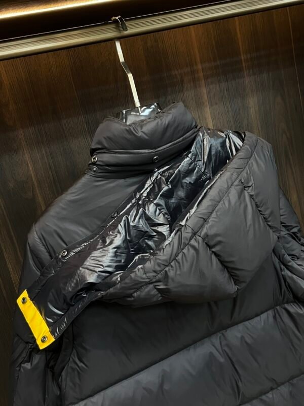 FND Hooded Puffer Jacket with Contrast Lining - Black