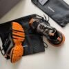 BLNCG  Chunky Trainers with Contrast Accents - Black/Orange