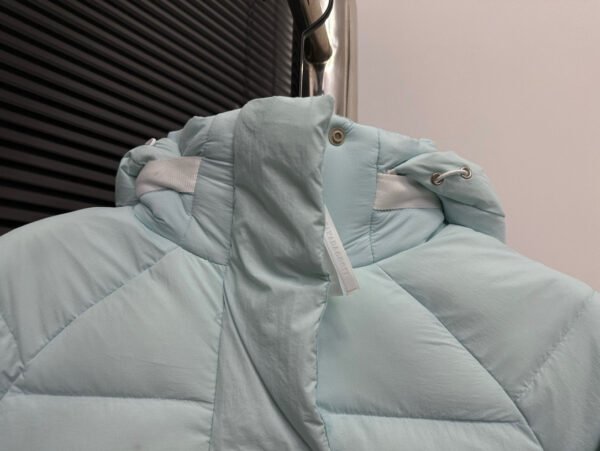 CG Hooded Puffer Jacket with Zip Pockets - Mint Green