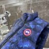 CG Quilted Puffer Jacket with Abstract Print - Navy Blue