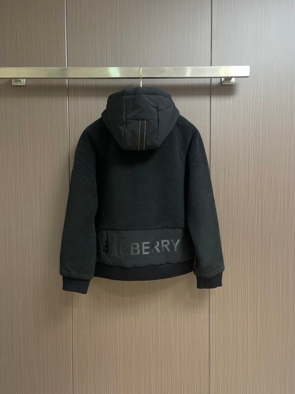 BRBY Hooded Fleece Hybrid Jacket - Black