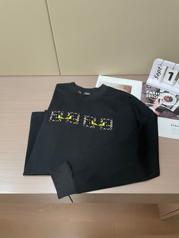 d1e4e8ef FND Crew Neck Jumper - Black