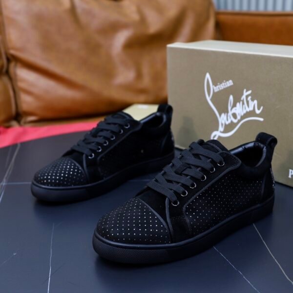 CLB Low-Top Trainers with Micro Stud Detail - Black