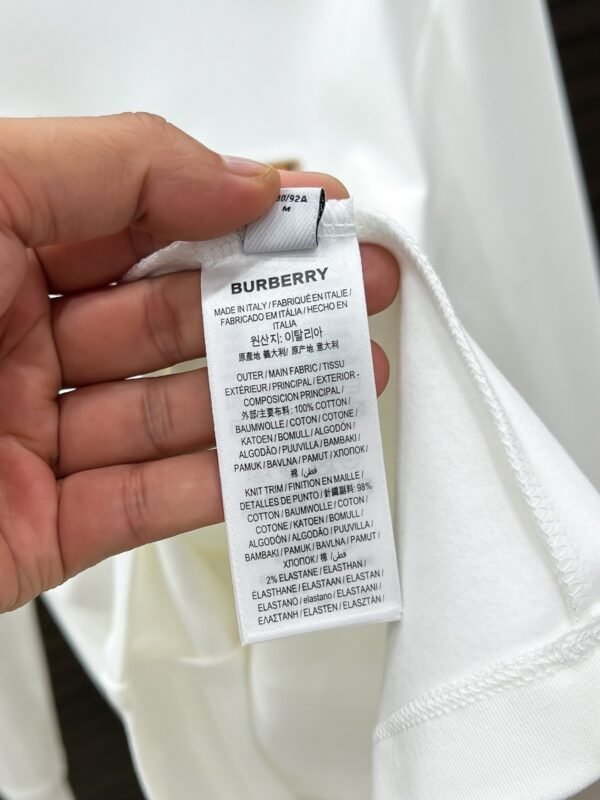 d2459dc6 BRBY Crew Neck Jumper with Emblem Detail - White