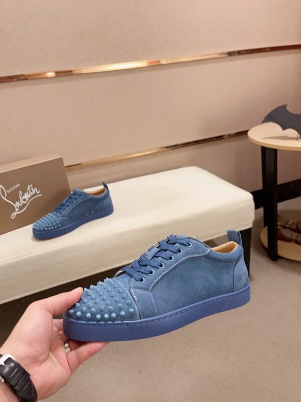 d3d15545 CLB Low-Top Trainers with Studded Toe Detail - Blue