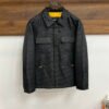 FND All-Over Monogram Button Front Jacket