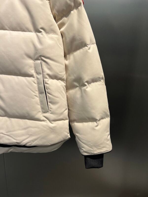 CG Quilted Hooded Puffer Jacket - Light Beige
