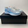 PRDA Trainers with Mesh Panels and Contrast Smooth Overlays - Light Blue