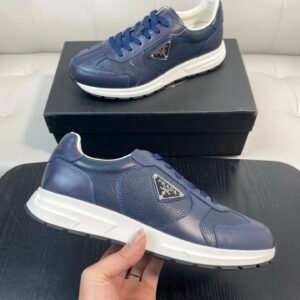 PRDA Low-Top Trainers with Contrast Panels - Navy Blue