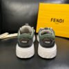 FND Low-Top Trainers with Subtle Green Accents -Grey/White