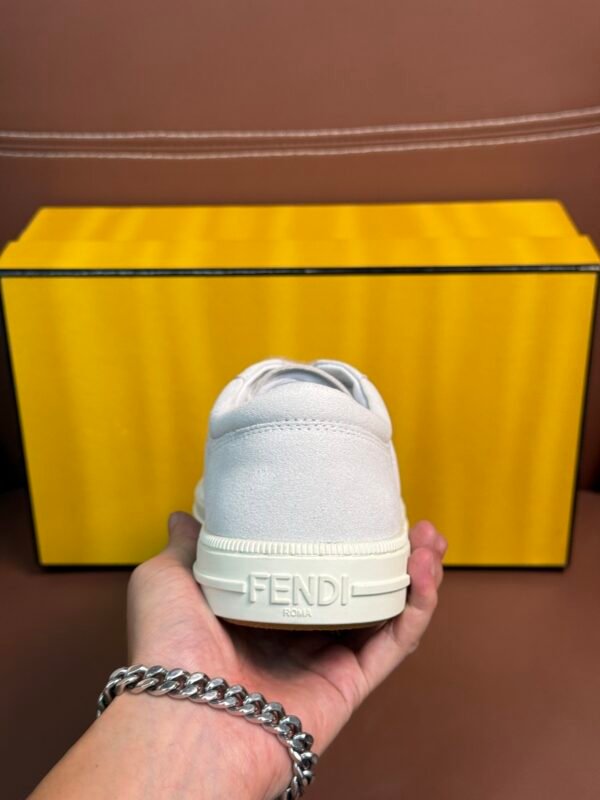 d6d2f245 FND Low-Top Trainers with Fuzzy Laces - White