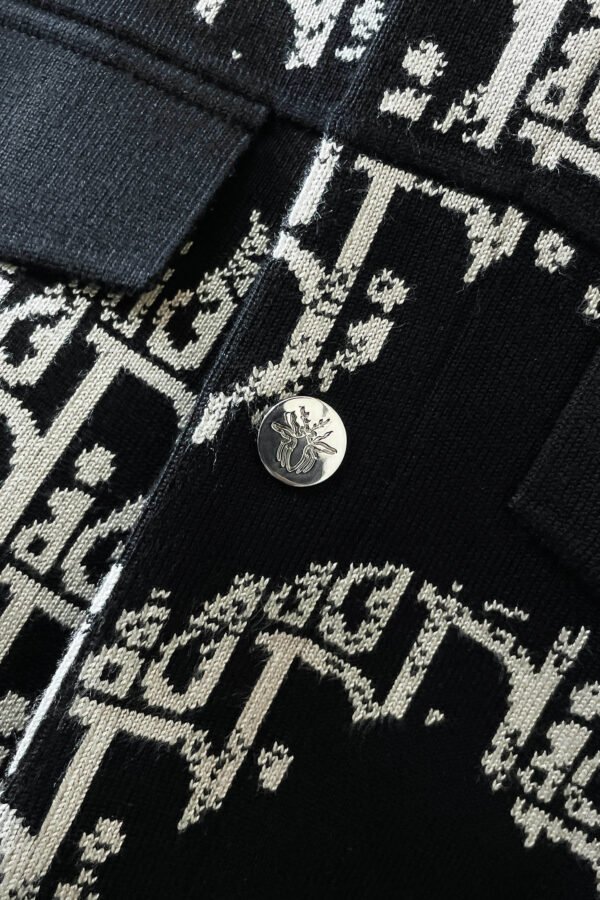 d6f64dd5 CD Monogram Jacket with Snap-Buttons - Black